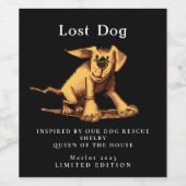 Inspirierte schwarze, benutzerdefinierte Weinetike Weinetikett (Einzelnes Label)