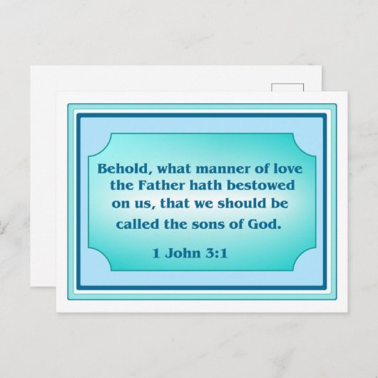 Inspirierte Scripterkarte Postkarte (Vorne/Hinten)