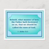 Inspirierte Scripterkarte Postkarte (Vorderseite)