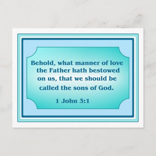 Inspirierte Scripterkarte Postkarte (Vorderseite)