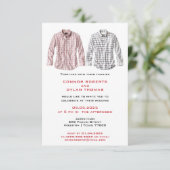 Inspirierte Shirts | Gay Wedding Einladung (Stehend Vorderseite)