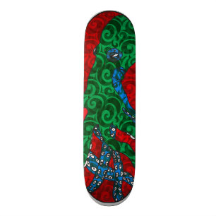 Inspirierte Skateplattform der bunten Krake Skateboard