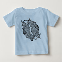 Inspirierte Skizze der Federn