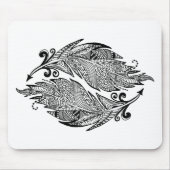 Inspirierte Skizze der Federn Mousepad (Vorne)