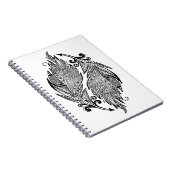 Inspirierte Skizze der Federn Notizblock (Rechte Seite)