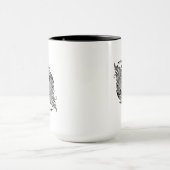 Inspirierte Skizze der Federn Tasse (Zentrum)