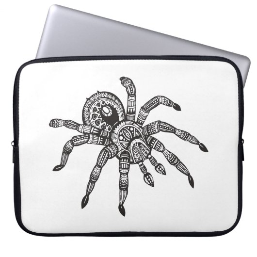 Inspirierte Spinne Laptopschutzhülle (Vorderseite)