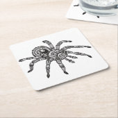 Inspirierte Spinne Rechteckiger Pappuntersetzer (angewinkelt)