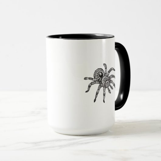 Inspirierte Spinne Tasse (VorderseiteRechts)