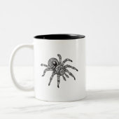 Inspirierte Spinne Zweifarbige Tasse (Links)