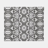 Inspirierte Stammes- Art-Illustration Fleecedecke (Vorderseite (Horizontal))