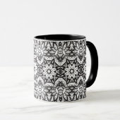 Inspirierte Stammes- Art-Illustration Tasse (VorderseiteRechts)