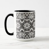 Inspirierte Stammes- Art-Illustration Tasse (Links)