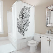 Inspirierte Stammes- Feder Duschvorhang (Beispiel)