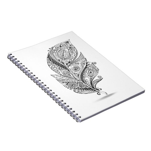 Inspirierte Stammes- Feder Notizblock (Rechte Seite)