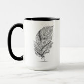 Inspirierte Stammes- Feder Tasse (Links)
