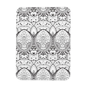 Inspirierte Stammes- Illustration Magnet
