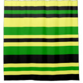 Inspirierte Streifen Duschvorhang (Vorderseite)