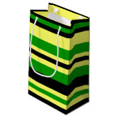 Inspirierte Streifen Kleine Geschenktüte (Rückseite Schrägansicht)