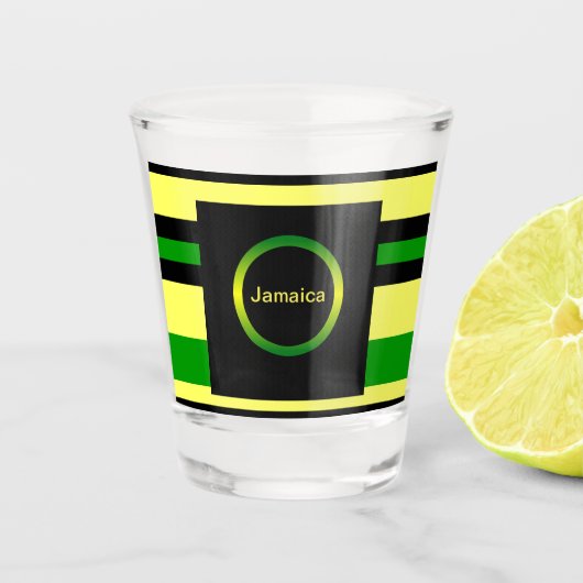Inspirierte Streifen Schnapsglas (Vorderseite)