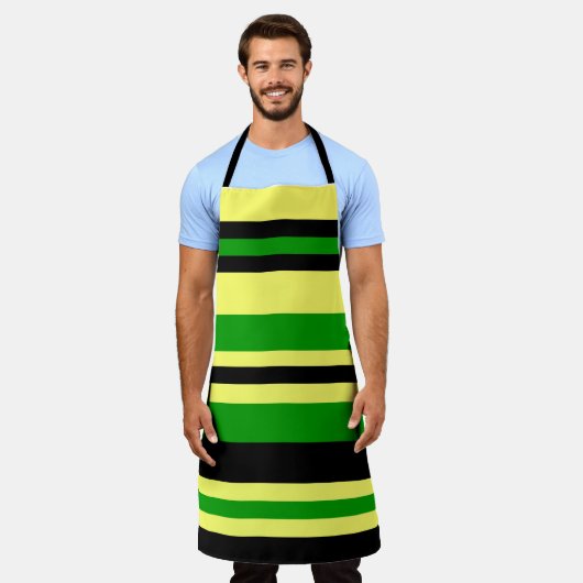 Inspirierte Streifen Schürze (Getragen)
