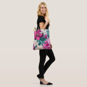 Inspirierte Tasche für Rosa und Grüne Blüte (Am Model)