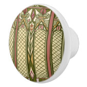 Inspirierte Tür des befleckten Glases der Künste Keramikknauf (Rechts)