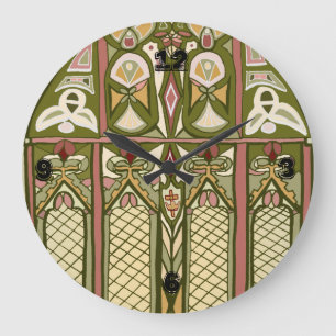 Inspirierte Uhr des befleckten Glases der Künste