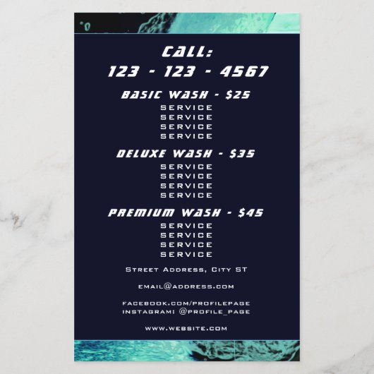 Inspirierte Visitenkarte Flyer (Hinten)