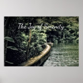 Inspirierte Wassernatur motivierte Joy Serenity Poster (Vorne)