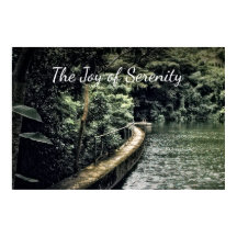 Inspirierte Wassernatur motivierte Joy Serenity