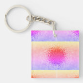 inspirierter abstrakter Sonnenuntergang Schlüsselanhänger (Vorderseite)