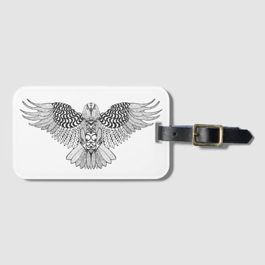 Inspirierter Adler 2 Gepäckanhänger (Vorderseite (Horizontal))