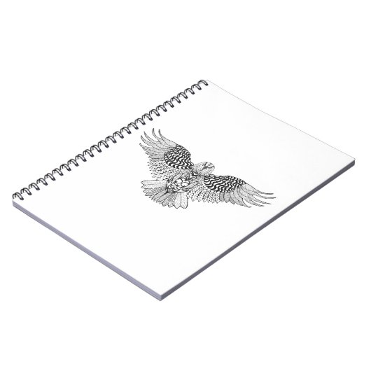 Inspirierter Adler 2 Notizblock (Linke Seite)