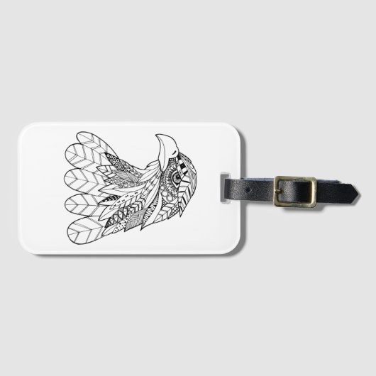 Inspirierter Adler Gepäckanhänger (Vorderseite (Horizontal))