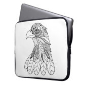 Inspirierter Adler Laptopschutzhülle (Vorderseite Links)