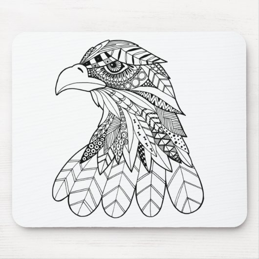 Inspirierter Adler Mousepad (Vorne)