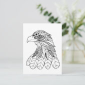 Inspirierter Adler Postkarte (Stehend Vorderseite)