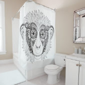 Inspirierter Affe Duschvorhang (Beispiel)