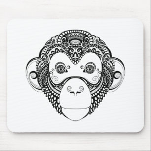 Inspirierter Affe-Entwurf Mousepad