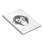 Inspirierter Affe-Entwurf Notizblock (Rechte Seite)