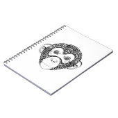 Inspirierter Affe-Entwurf Notizblock (Linke Seite)