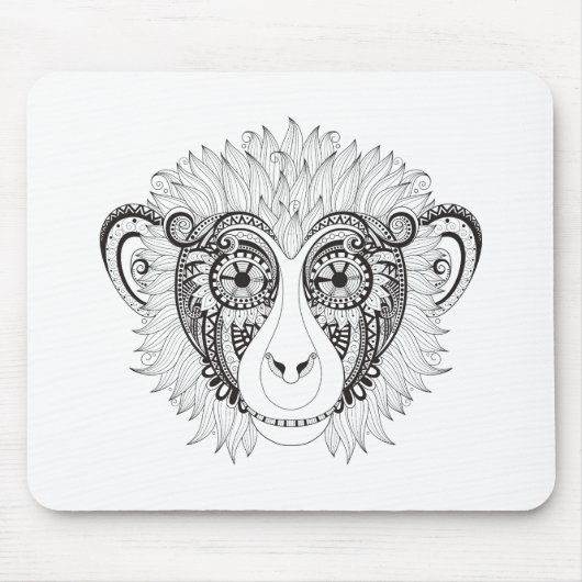 Inspirierter Affe Mousepad (Vorne)