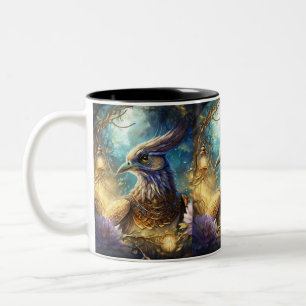inspirierter andalusischer Vogel Zweifarbige Tasse