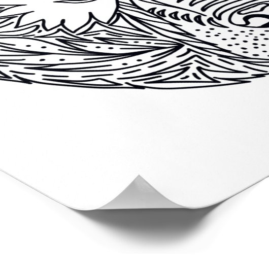 Inspirierter Bär 2 Poster (Ecke)