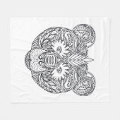 Inspirierter Bär Fleecedecke (Vorderseite (Horizontal))