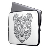 Inspirierter Bär Laptopschutzhülle (Vorderseite Links)