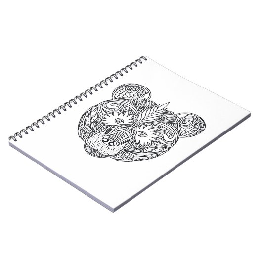 Inspirierter Bär Notizblock (Linke Seite)