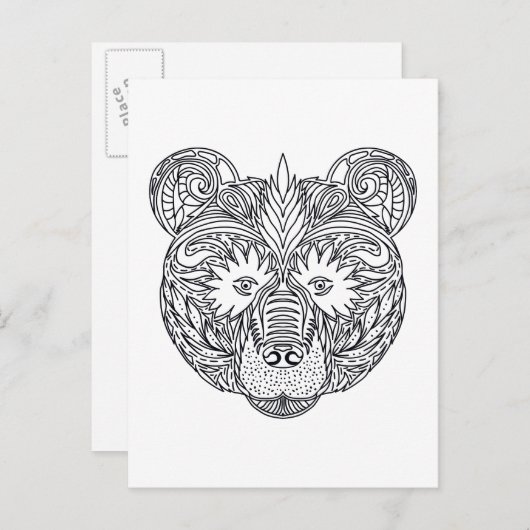 Inspirierter Bär Postkarte (Vorne/Hinten)
