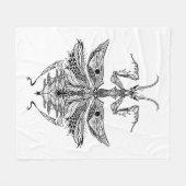 Inspirierter betender Mantis Fleecedecke (Vorderseite (Horizontal))